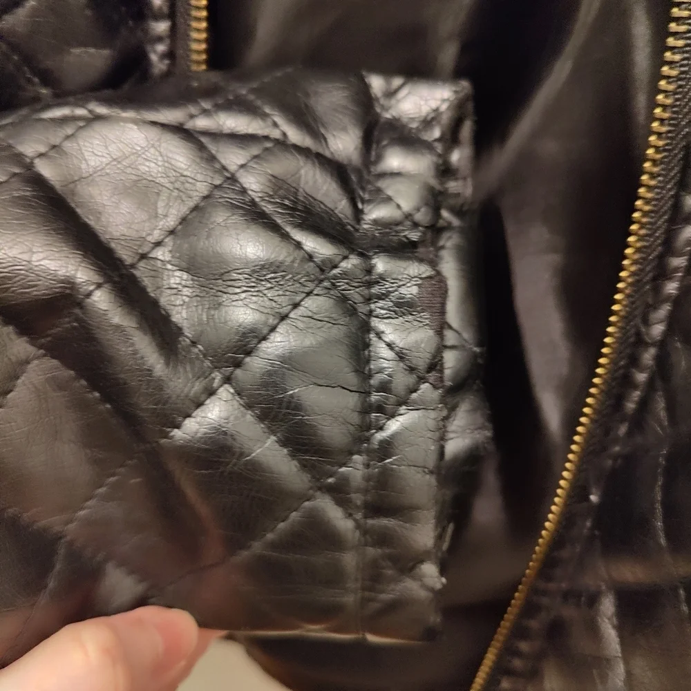 American Culture Studded Faux Leather Jacket - Picture 4 of 4